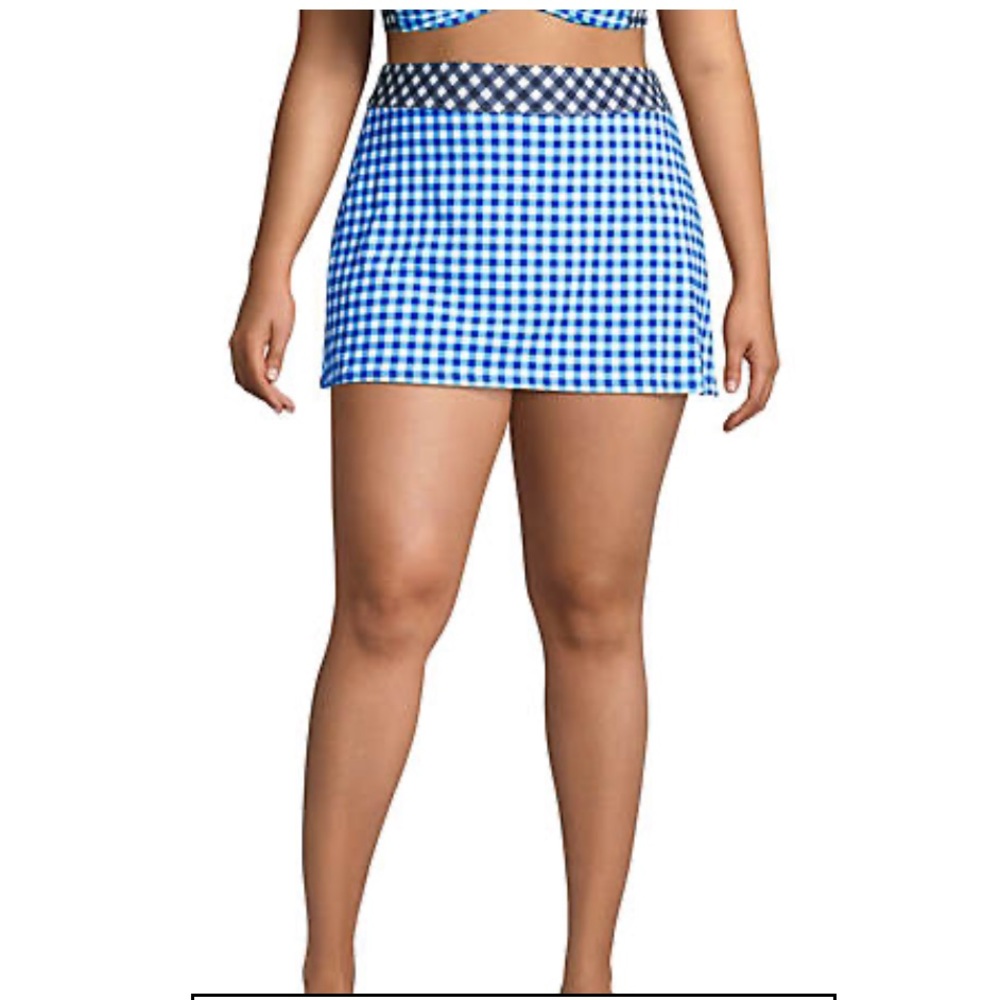 NWT Draper James x Lands' End Women's Swim Skirt Swim Bottoms with Pocket - Picture 7 of 8